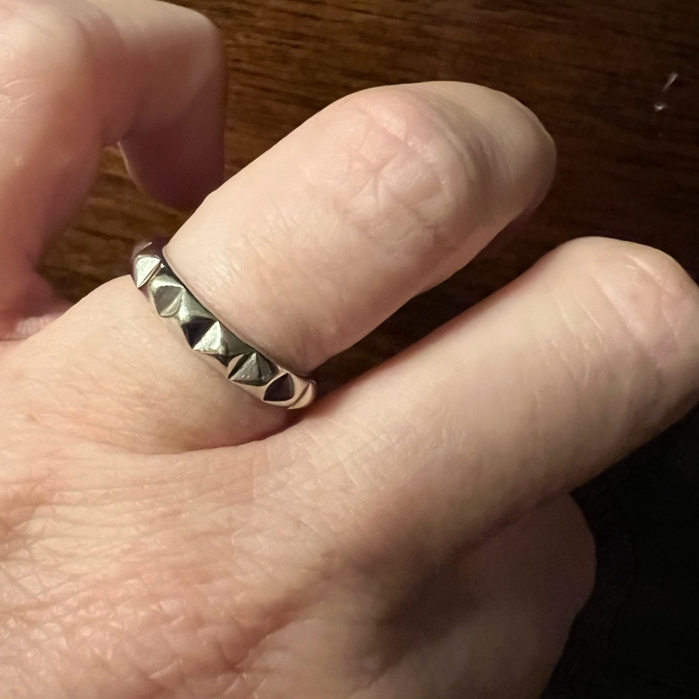 Sterling Silver Rising Cube Ring - image 2
